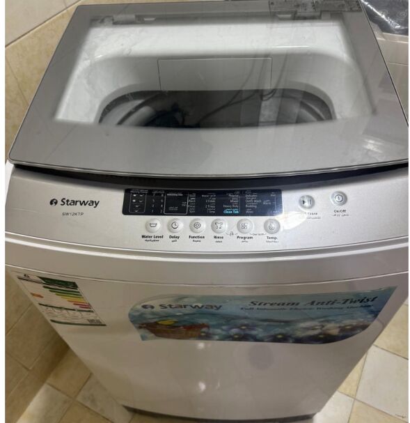 Dammam, Household Items, SAR 495,  Fully Automatic TOP Load Good Condition 12 KG Washing Machine - 495.