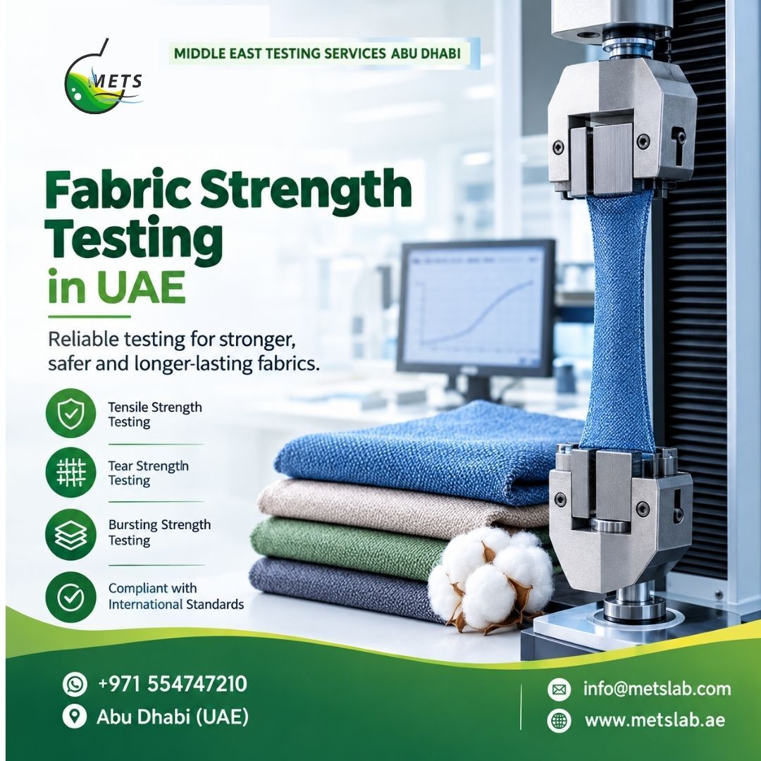 Abu Dhabi, Business, Textile Tensile Strength Testing UAE &ndash; Fabric Mechanical Testing