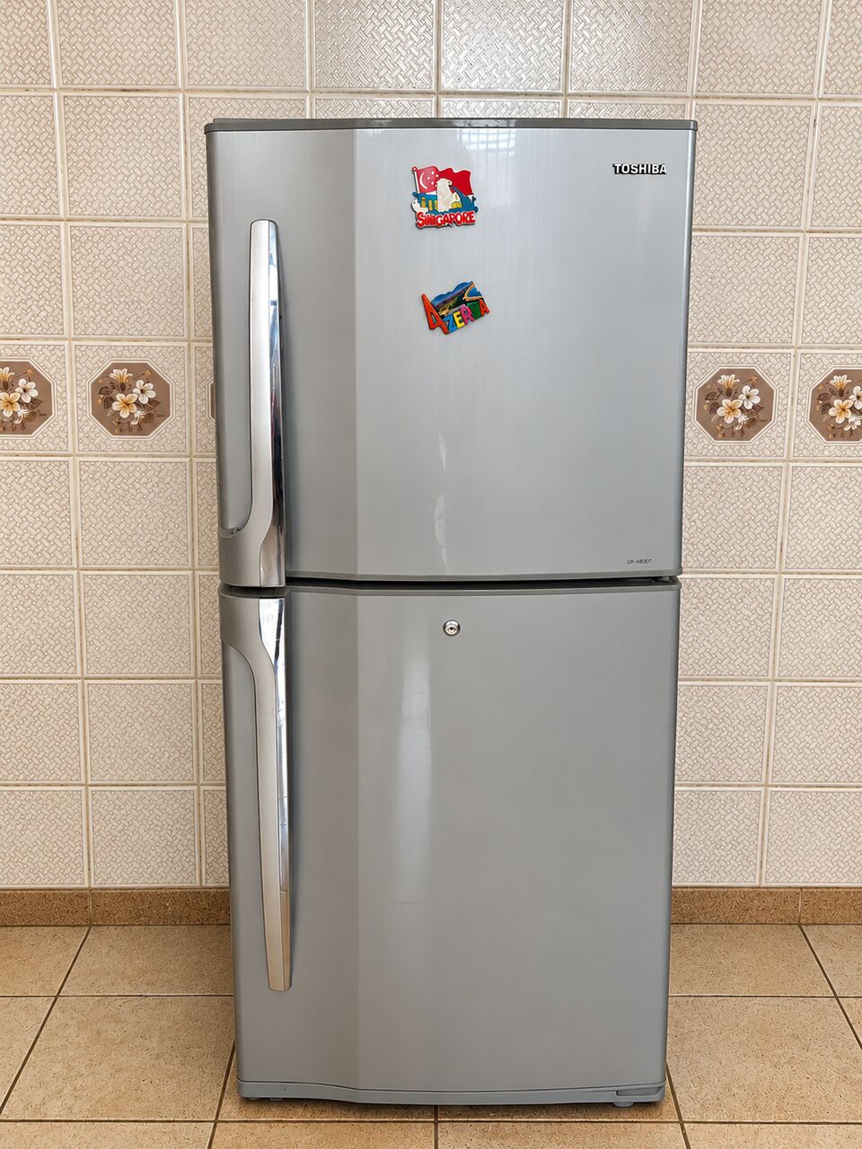 Mahooz, Appliances, BHD 65,  Toshiba Double Door Refrigerator 230 L Silver Finish 130 Cm
