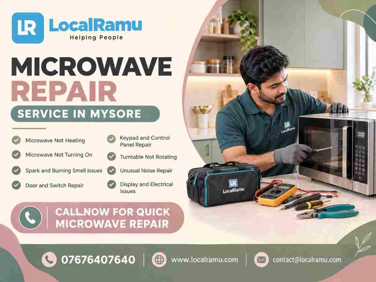 Bangalore, Appliance Repair, Get Professional Microwave Repair Service In Mysore With LocalRamu