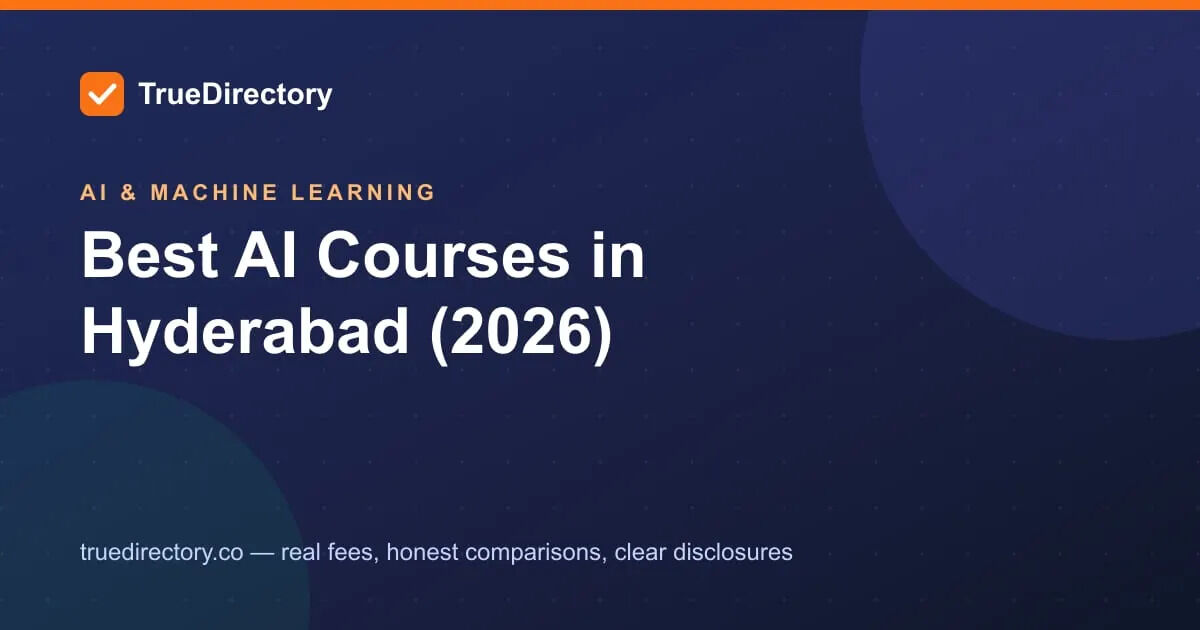Hyderabad, Education, AI Course In Hyderabad 2026 | Learn Skills With True Directory Hub