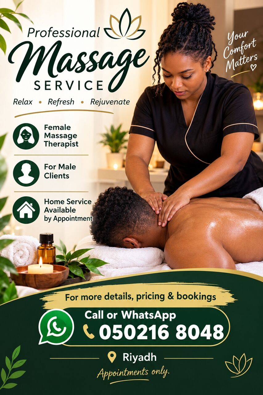 Riyadh, Beautician, Professional Massage Therapist