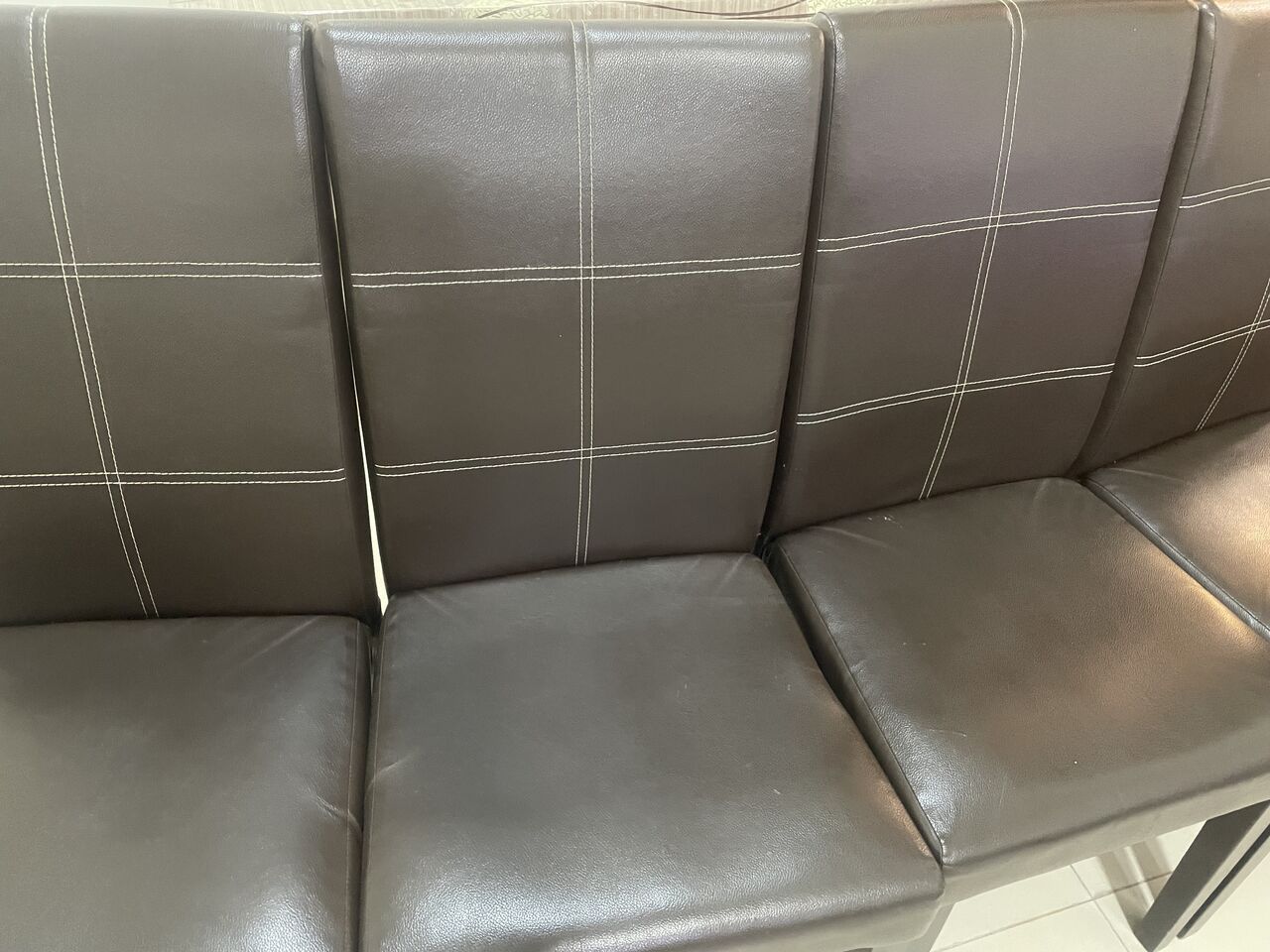 Jubail, Furniture, SAR 175,  4 Dining Chairs Leather Finish Stylish