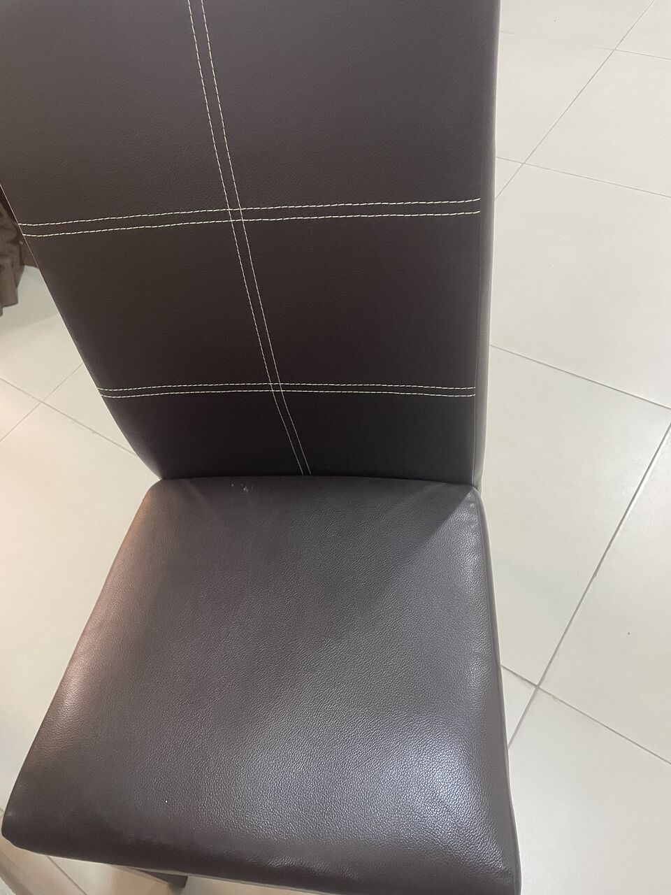 Jubail, Furniture, SAR 175,  4 Dining Chairs Leather Finish Stylish
