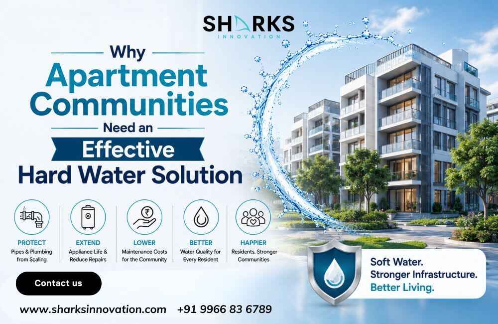 Hyderabad, Appliances, INR 15000,  Why Apartment Communities Need An Effective Hard Water Solution