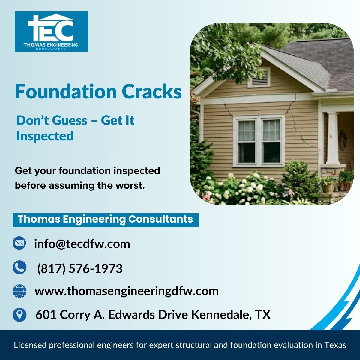 New York, Construction, Foundation Cracks: Don&rsquo;t Guess &ndash; Get It Inspected