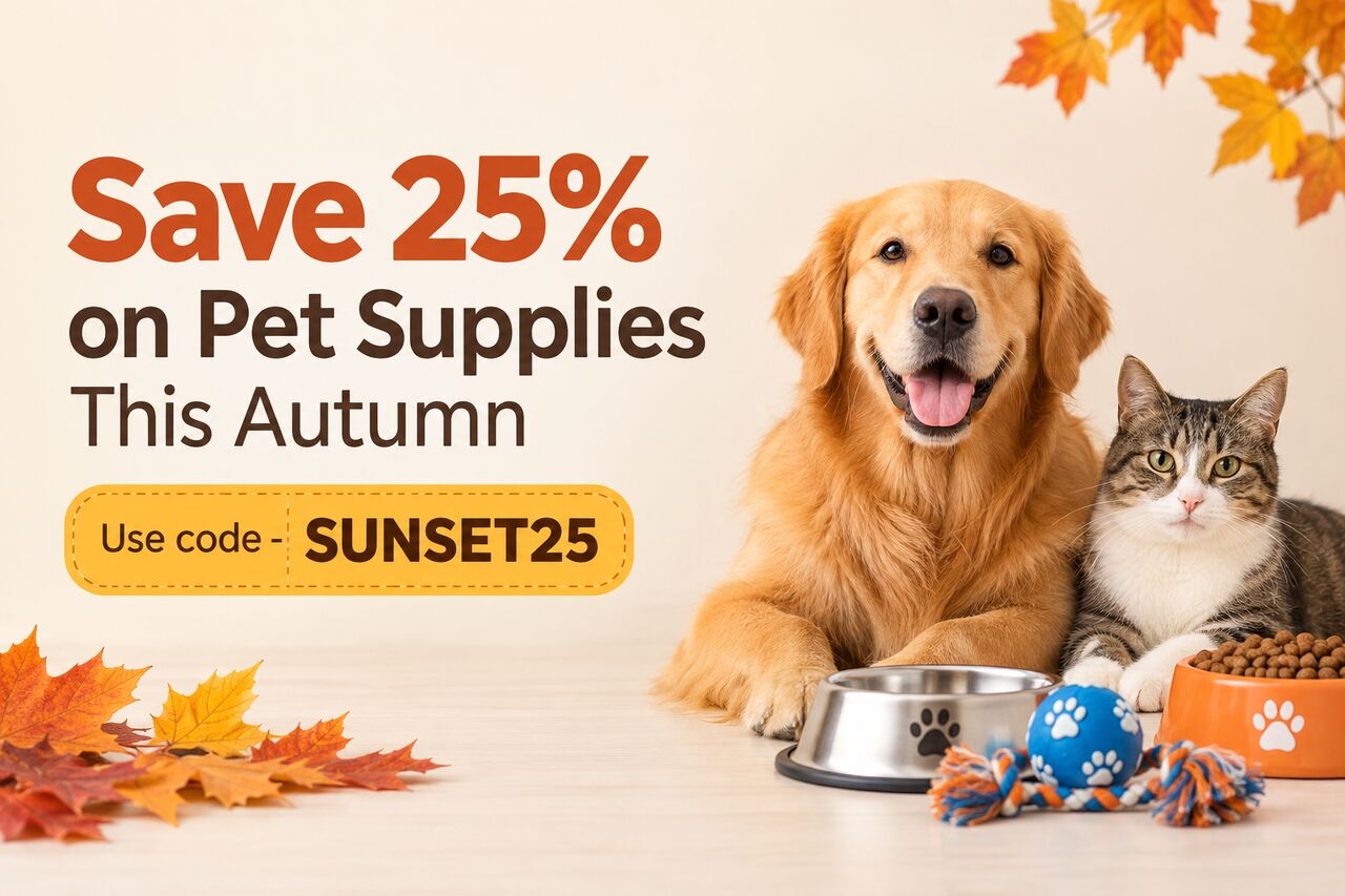 New York, Pet Supplies, USD 15,  Save 25% On Pet Supplies This Autumn
