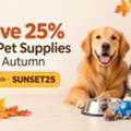 USD 15,  Save 25% On Pet Supplies This Autumn