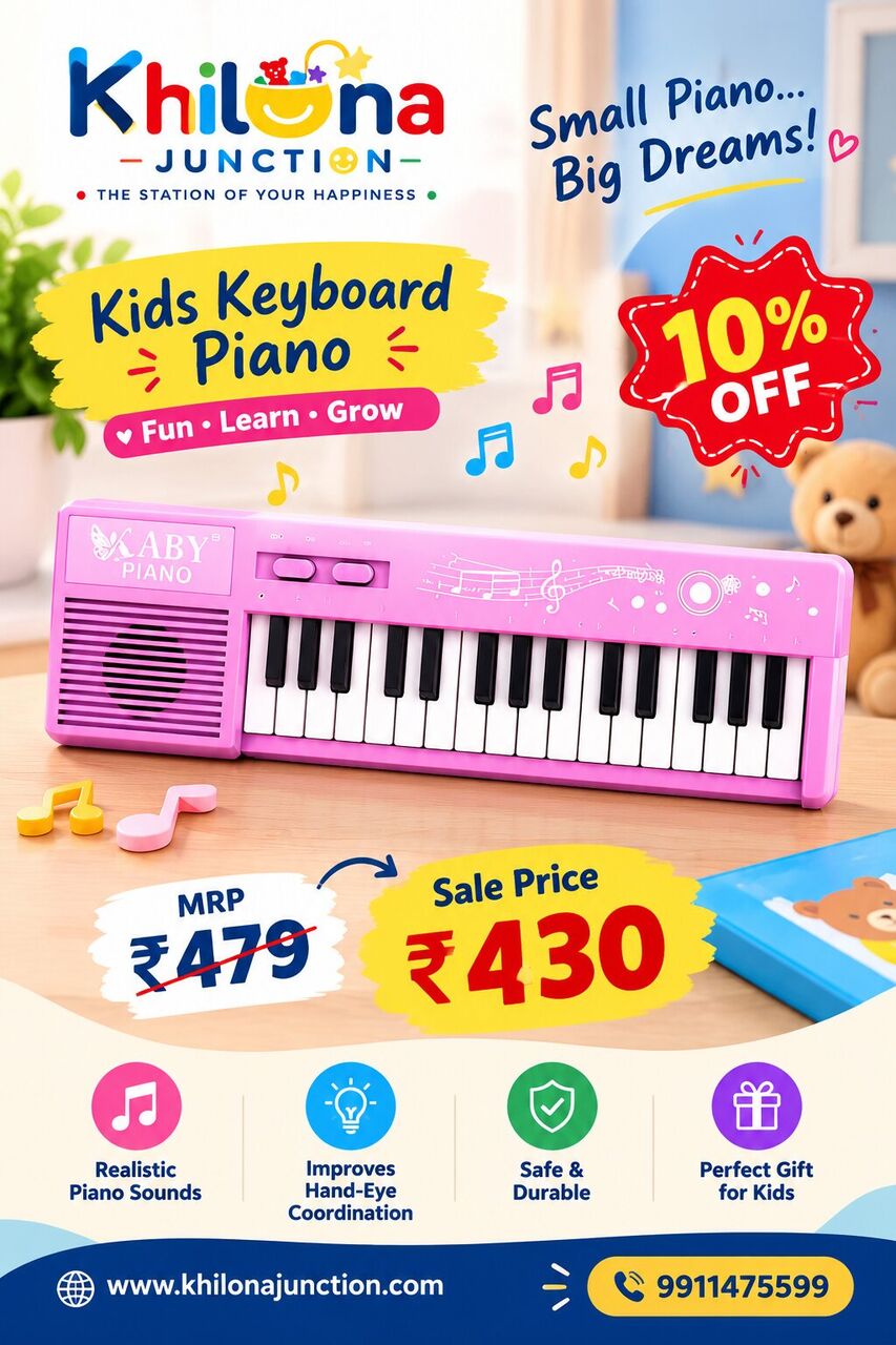 Laxmi Nagar, Toys & Games, INR 430,  Mini Keyboard Piano With 32 Keys For Kids &ndash; Fun Musical Toy For Little Beginners