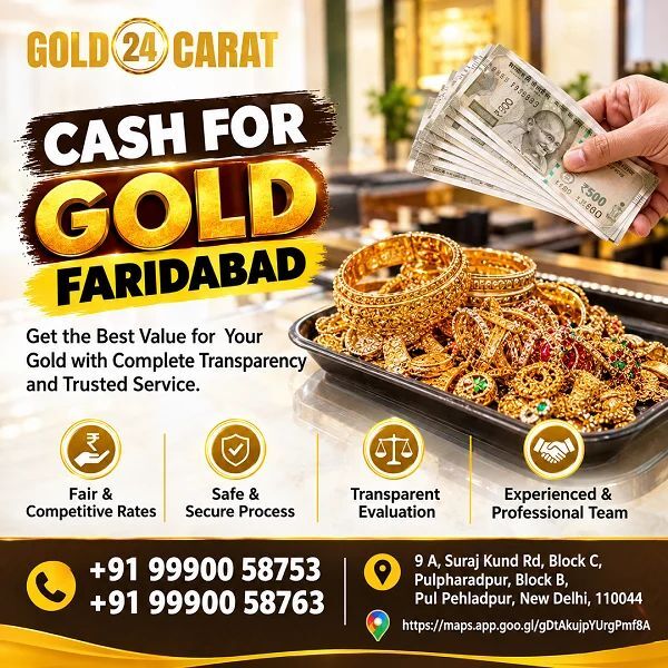 New Delhi, Financial, Cash For Gold Faridabad &ndash; Fair Value & Easy Process