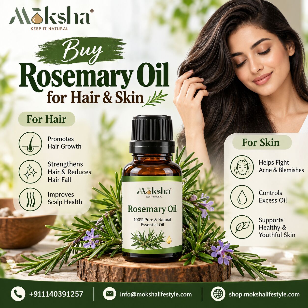 New Delhi, Wholesale Products, Buy Rosemary Oil For Hair & Skin | Moshka Lifestyle