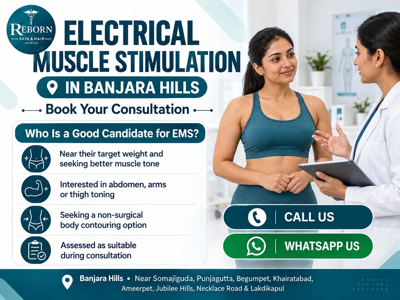 Hyderabad, Health & Beauty Items, INR 8000,  Explore EMS Therapy For Body Contouring In Banjara Hills