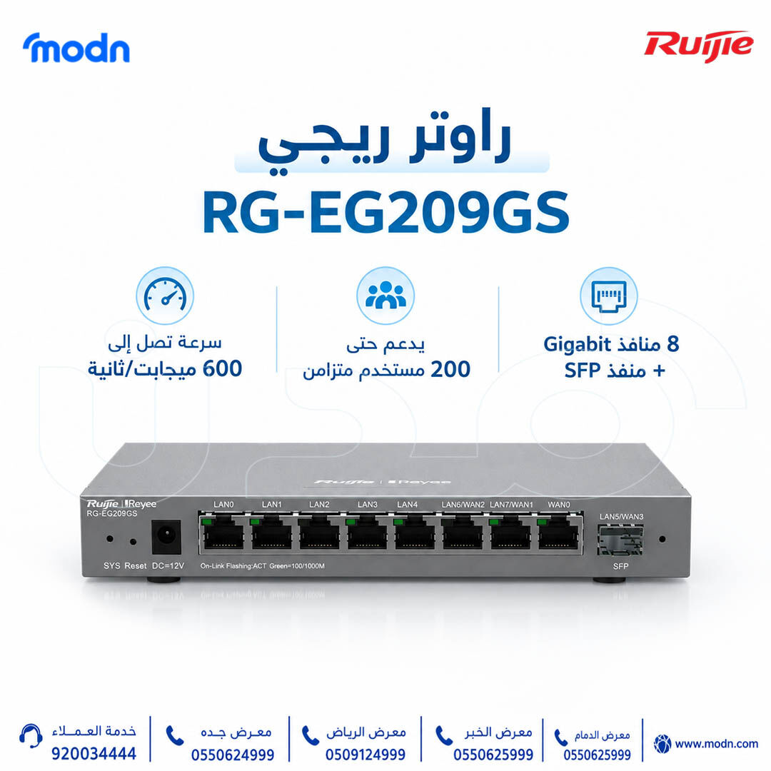 Riyadh, Electronics, SAR 1,  راوتر ريجي Reyee RG-EG209GS