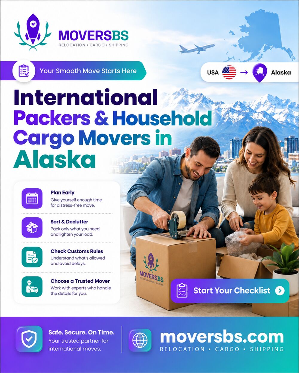 New York, Labor/Moving, International Packers & Household Cargo Movers In Alaska