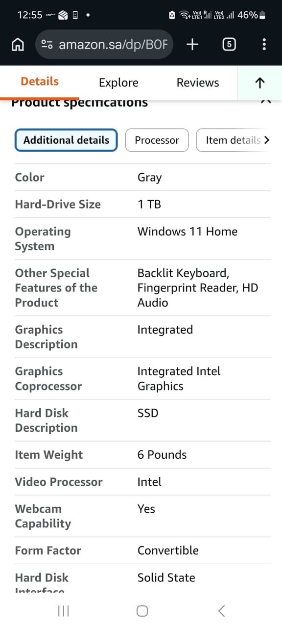 Hara, Computers, SAR 4250,  Lenovo Yoga 7i 2 In 1 Laptop 16"