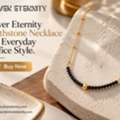 INR 5000,  Buy Now Silver Eternity Birthstone Necklace For Everyday Office Style