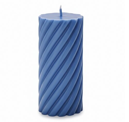 Noida, Household Items, INR 999,  Big Spiral Pillar Scented Candle For Home & Party - Blue