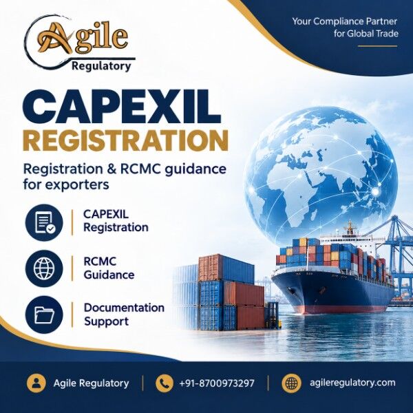 Noida, Legal, Apply For CAPEXIL RCMC & Exporter Membership Registration