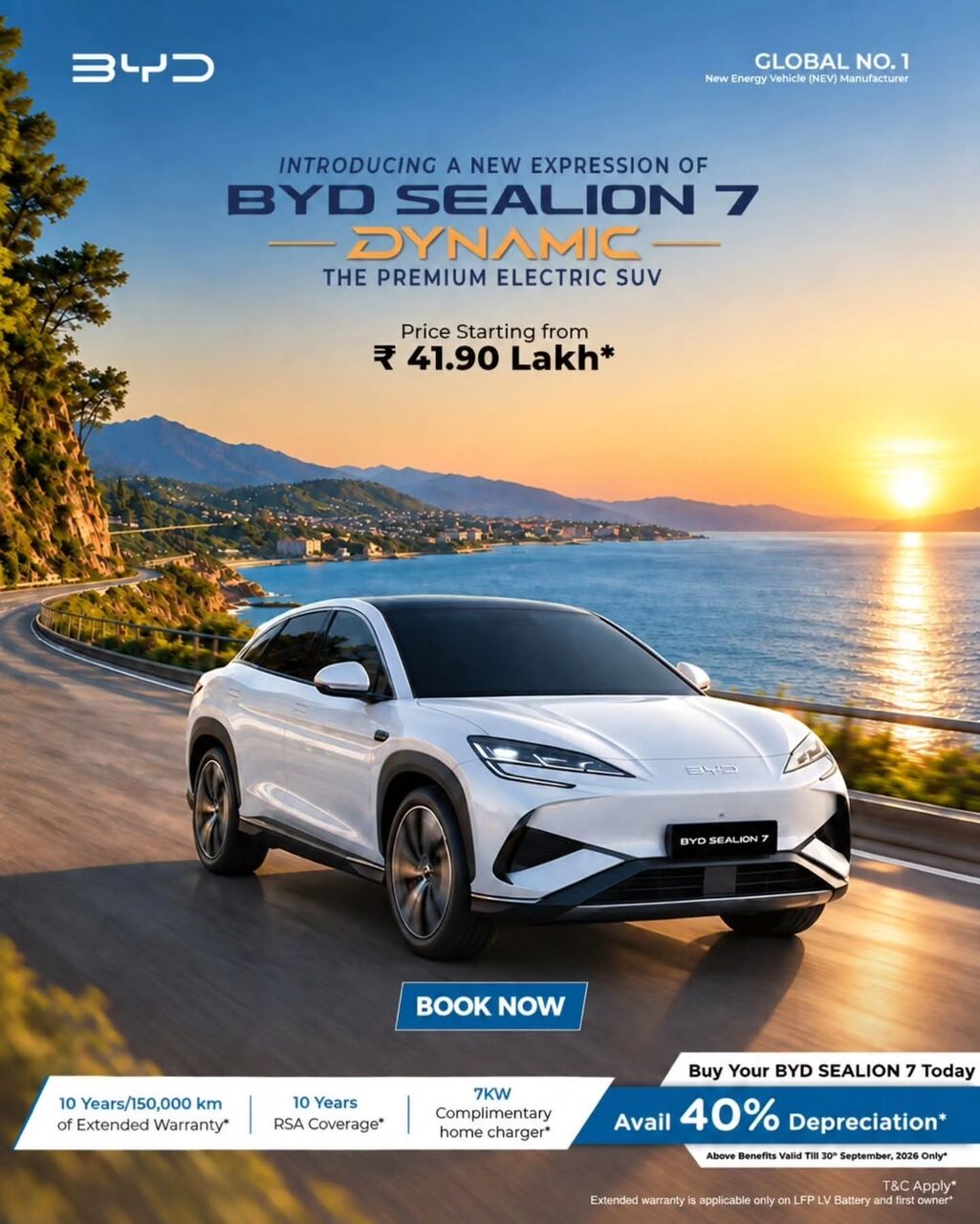 Ahmedabad, Vehicles, Cars & Trucks , INR 4200000,  BYD Sealion 7,  2026,  Automatic,  25 KM,  Explore The Safety Technology And Features Of The  Premium EV With Cargo BYD