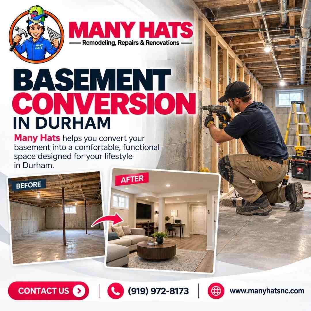 New York, Construction, Basement Conversion In Durham | Manyhats