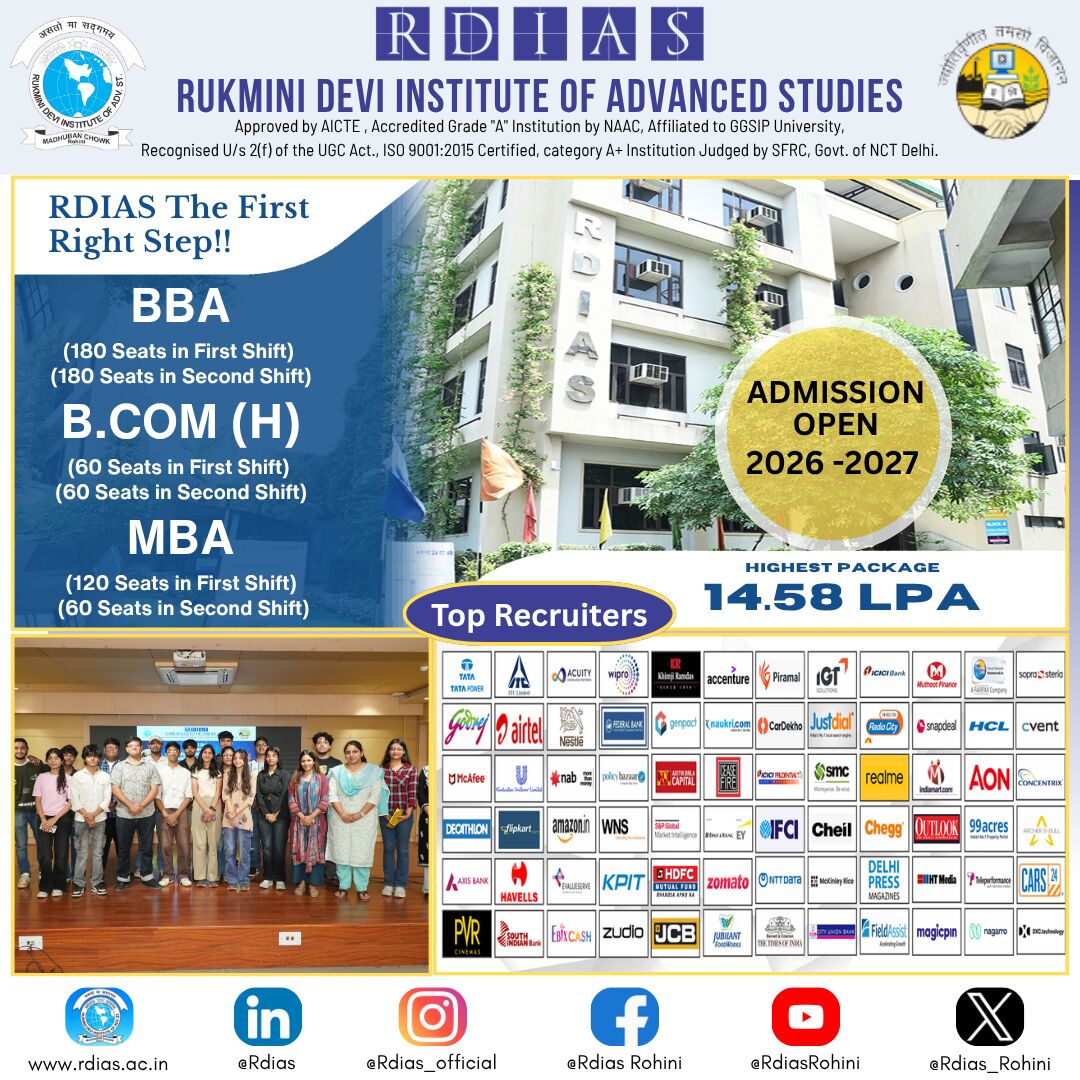 Rohini, Education, Explore Career-Focused BBA Education - RDIAS