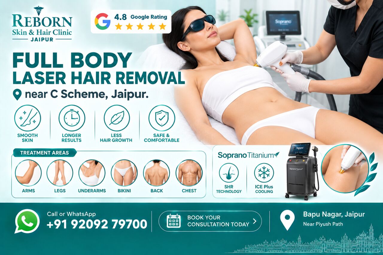 Jaipur, Health & Beauty Items, INR 7000,  Full Body Laser Hair Removal Near C Scheme Jaipur