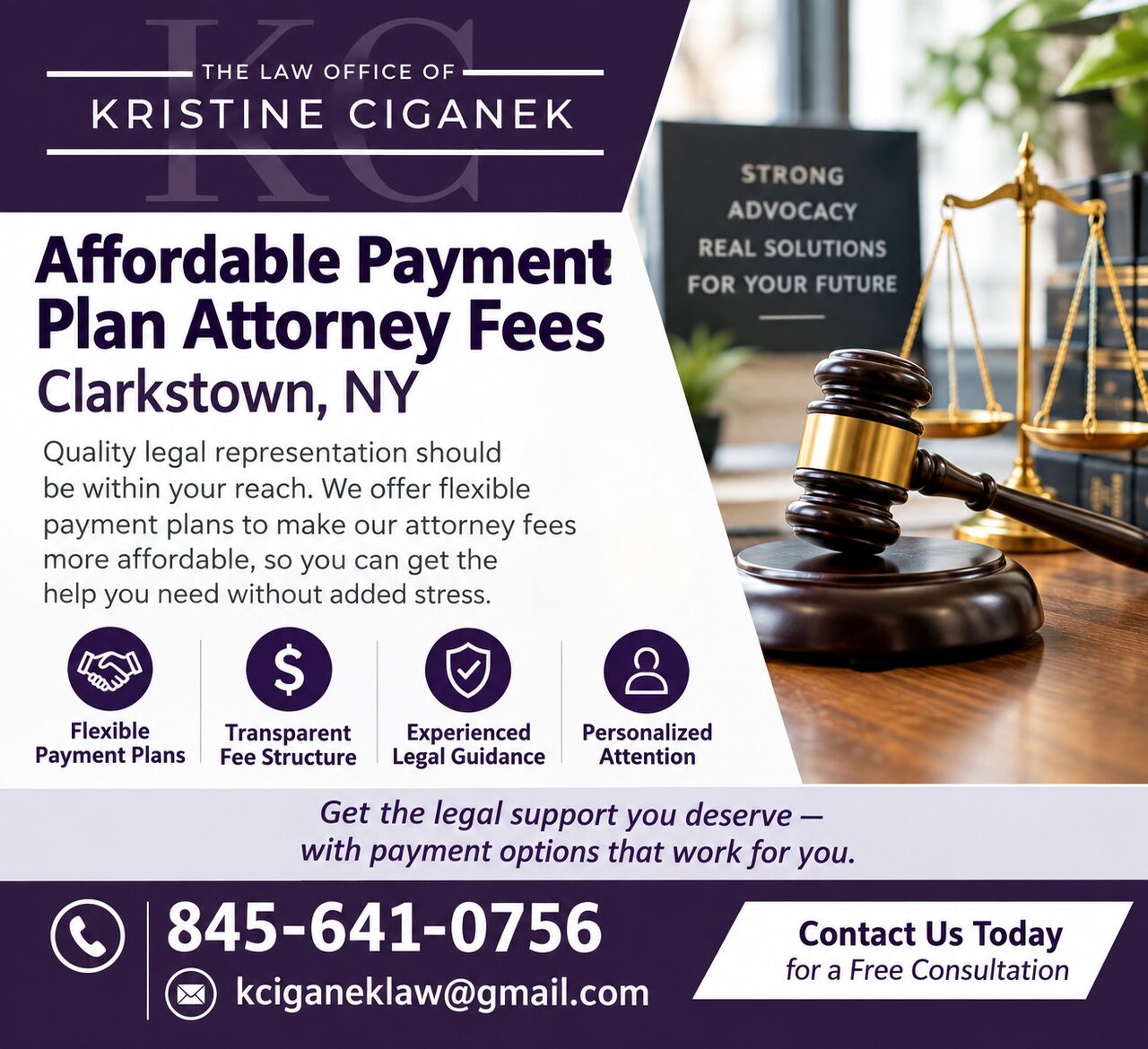 New York, Legal, Flexible Attorney Fee Payment Options In Clarkstown NY