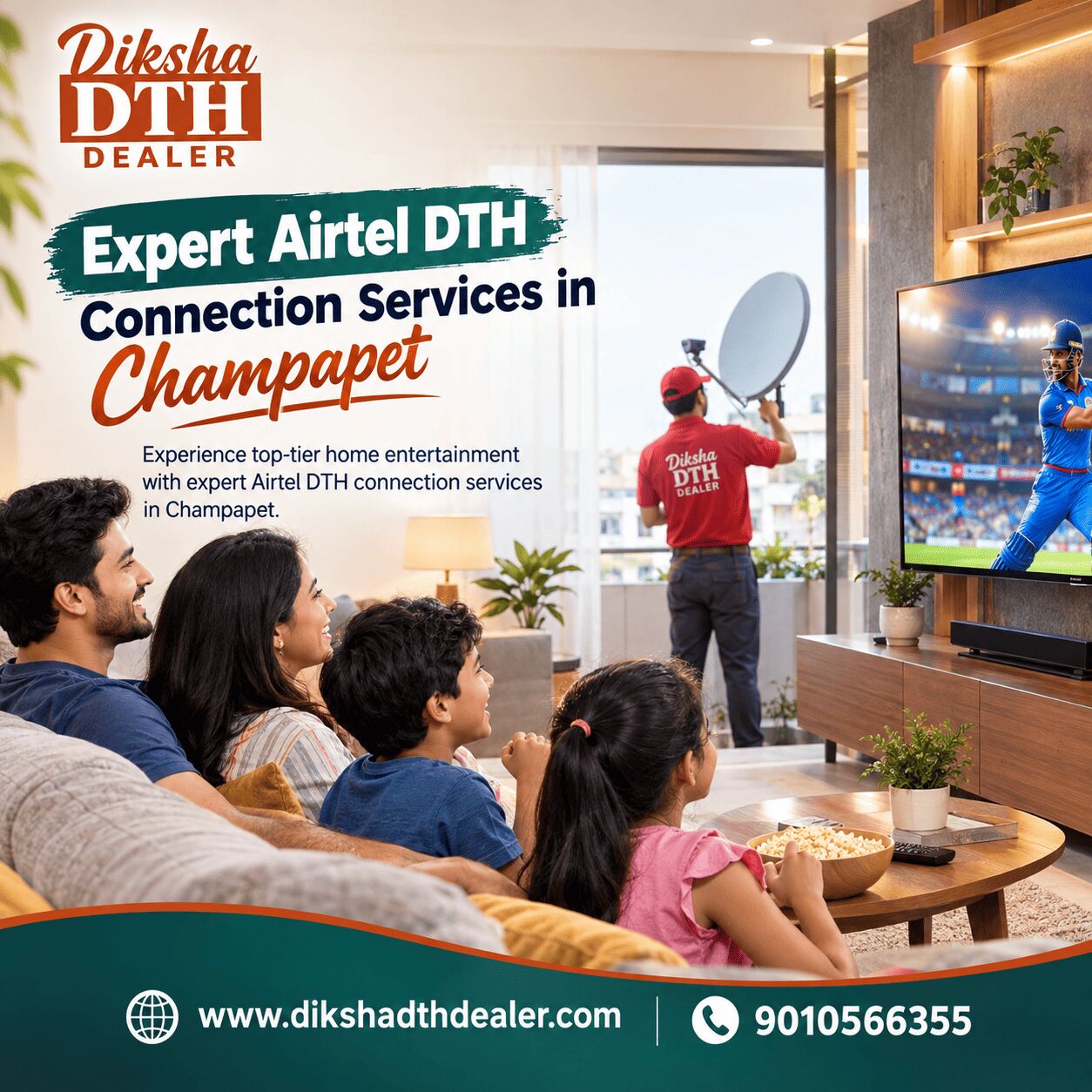 Mumbai, Television, Expert Airtel DTH Connection Services In Champapet