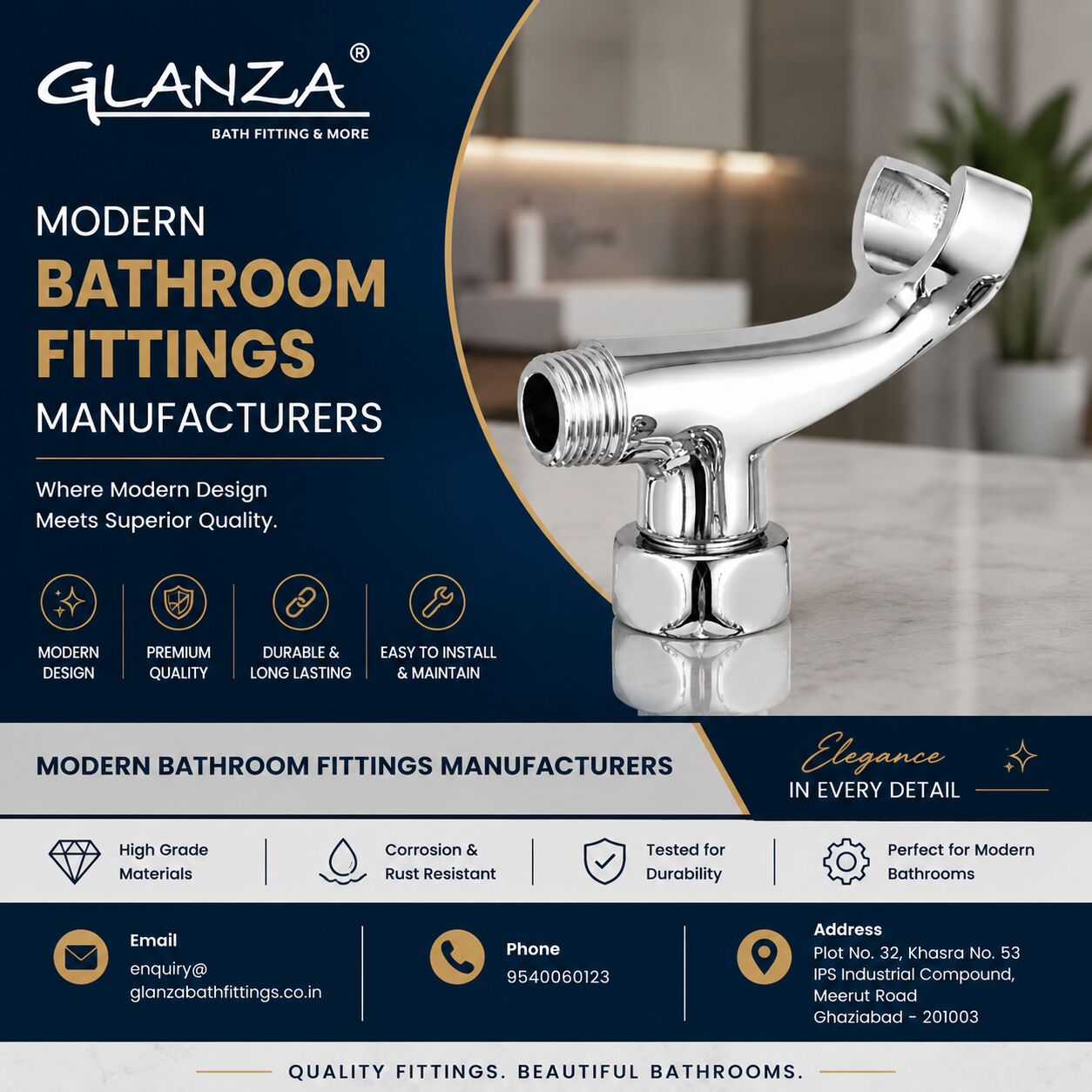 Ghaziabad, Business, Modern Bathroom Fittings Manufacturers
