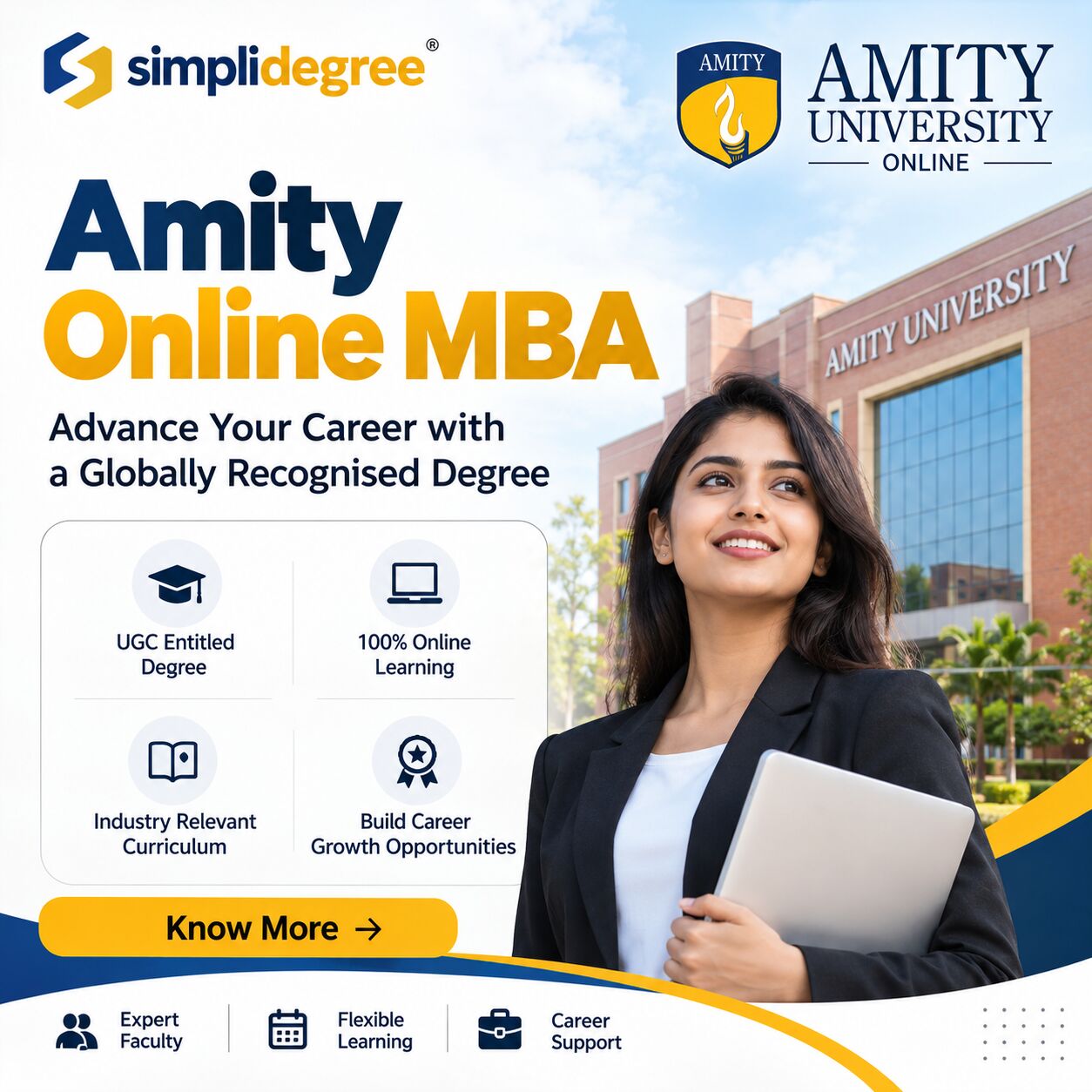 Pune, Career Counseling, Amity Online MBA Admission 2026: Eligibility, Fees, Last Date & Admission Process