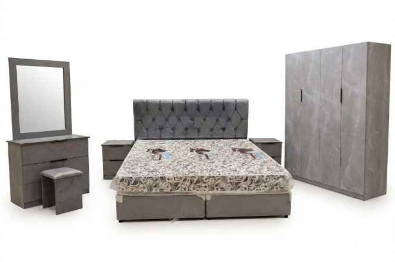 Jeddah, Furniture, SAR 2,  Elegant Bedroom Furniture Set With 4-Door Wardrobe