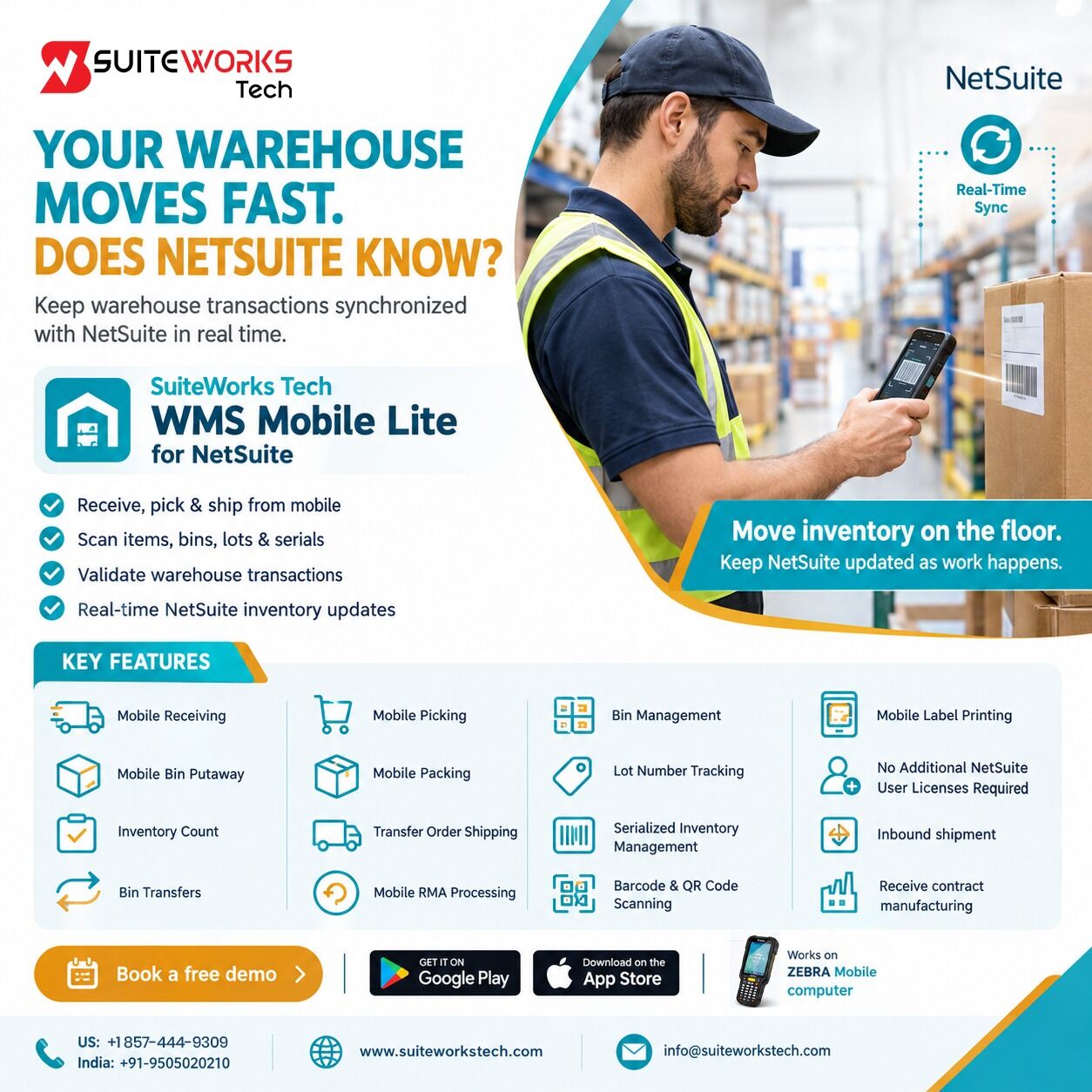 Los Angeles, ERP, Upgrade Warehouse Mobility With SuiteWorks Tech WMS Mobile Lite