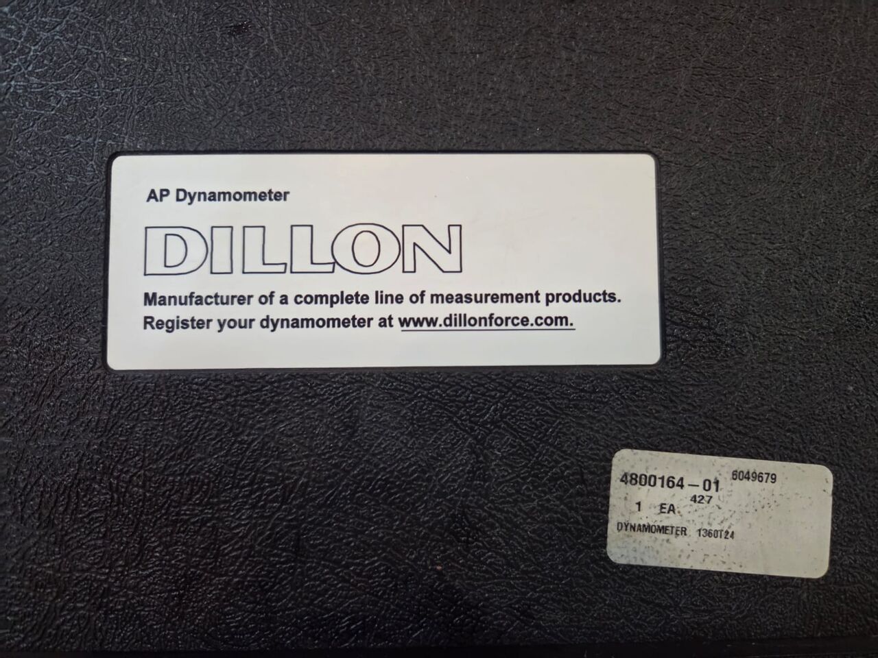Abha, Heavy Equipment, SAR 3800,  Dillon Dynamometers