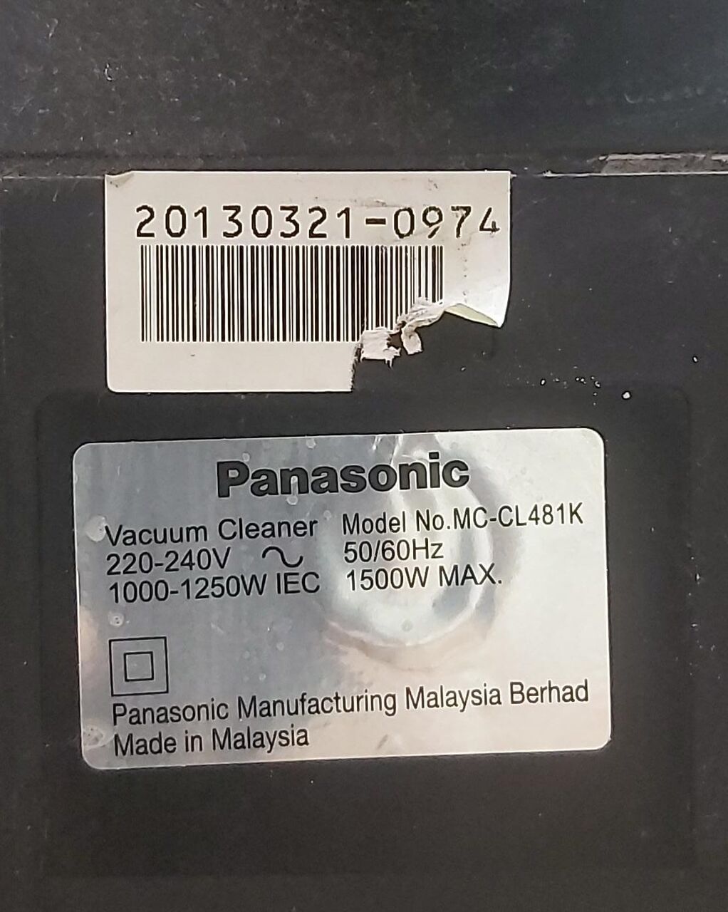 Riyadh, Electronics, SAR 180,  Panasonic Vacume Cleaner
