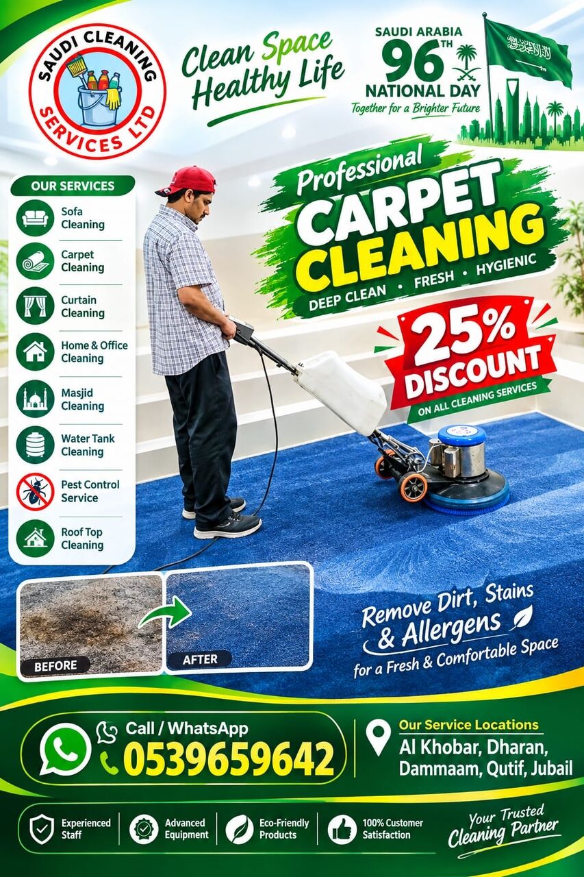 Dhahran, Cleaning, Saudi Cleaning Services