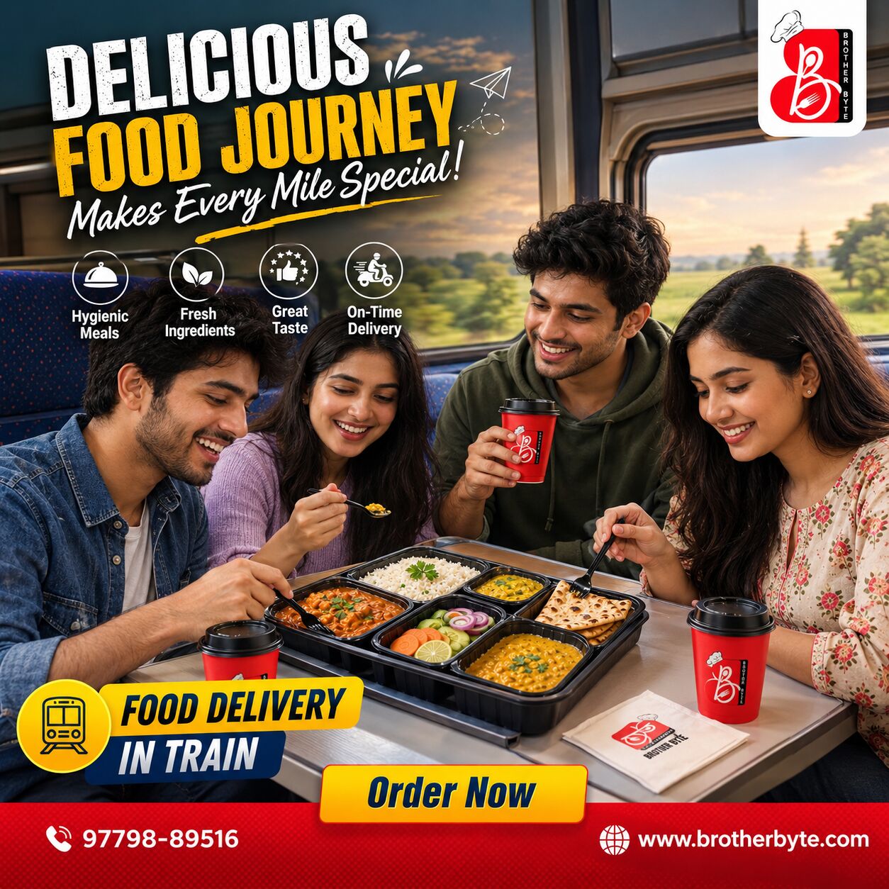 Punjab, Food Delivery, Order Bulk Food In Train For A Large Group