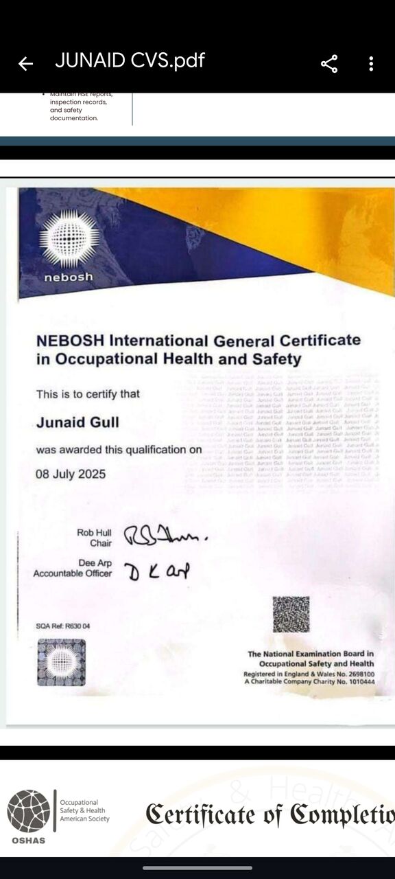 Jubail, Job Seekers, Safety Officer