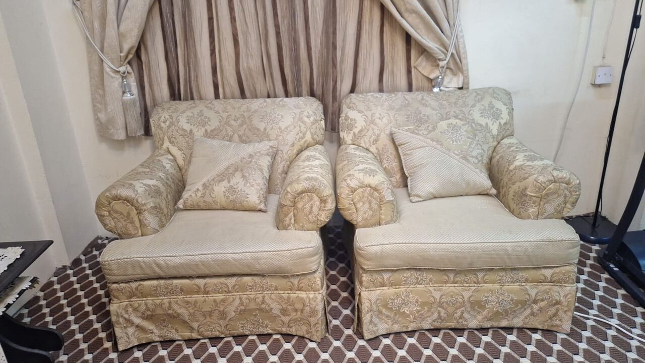 Riyadh, Furniture, SAR 600,  7 Seater Sofa + Study Table With Book Shelf For Sale In Riyadh