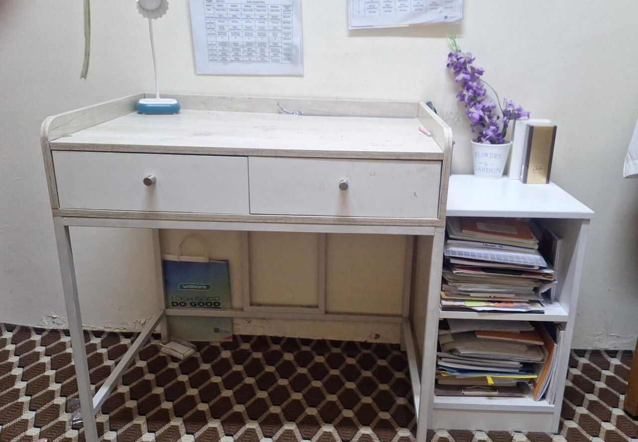Riyadh, Furniture, SAR 600,  7 Seater Sofa + Study Table With Book Shelf For Sale In Riyadh