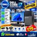 BHD 175,  DELL CORE I7 COMPUTER SET NVIDIA 4GB 16GB RAM / 512GB 24" FHD-36841488