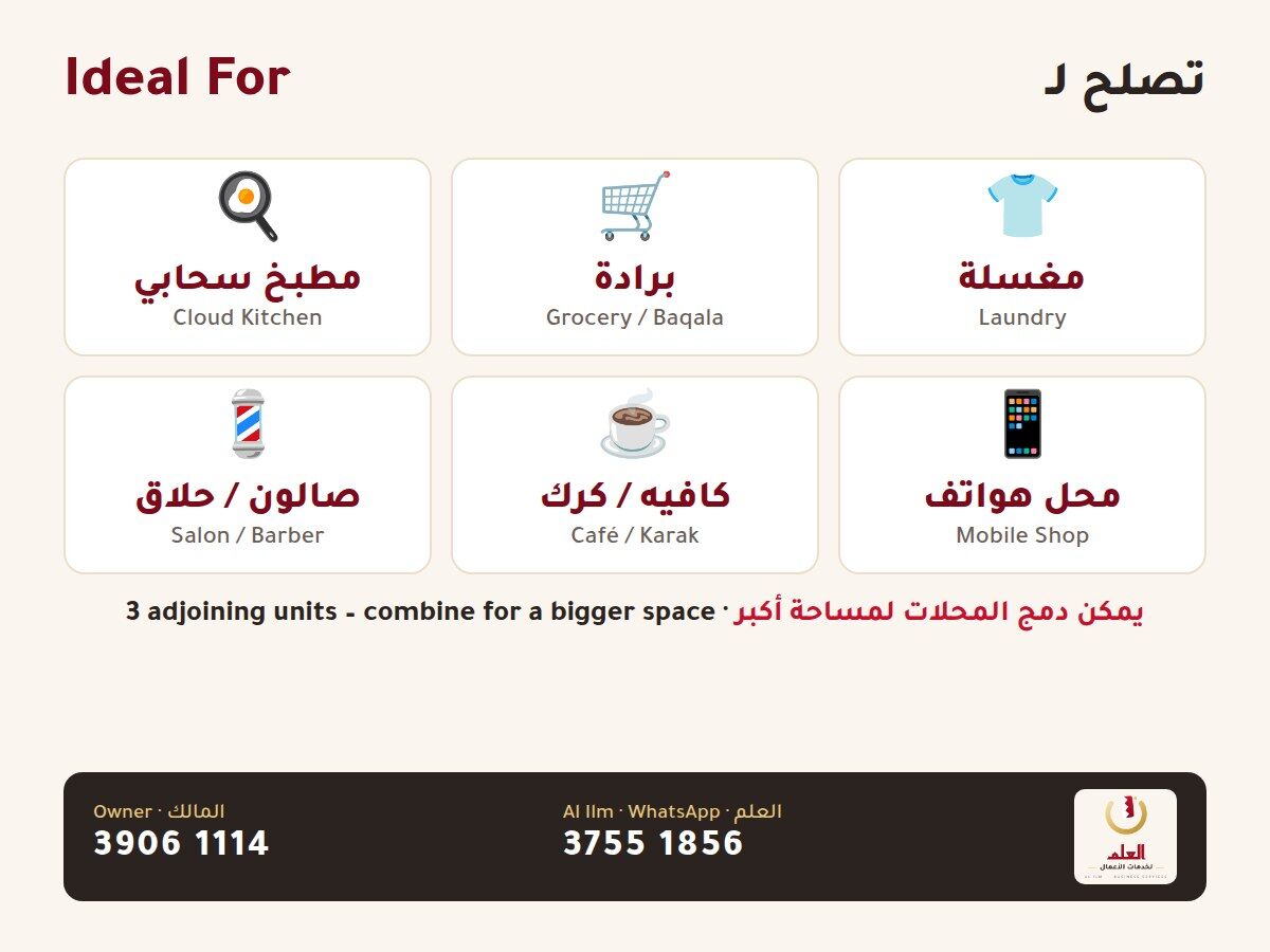 Juffair, Shops, BHD 500,  52 Sq. Meter,  Brand-New Shops For Rent In Juffair &ndash; 3 Units, Next To Al Nasser Club