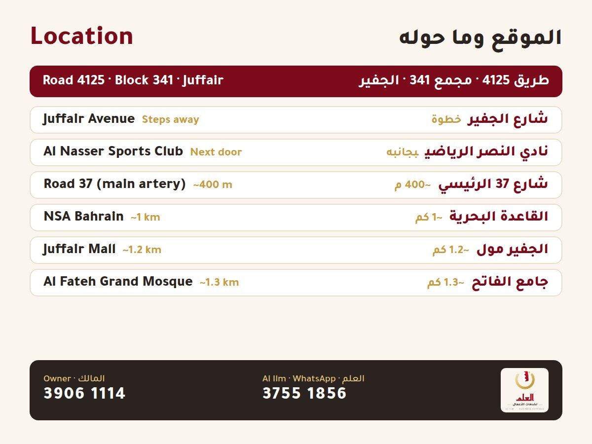 Juffair, Shops, BHD 500,  52 Sq. Meter,  Brand-New Shops For Rent In Juffair &ndash; 3 Units, Next To Al Nasser Club
