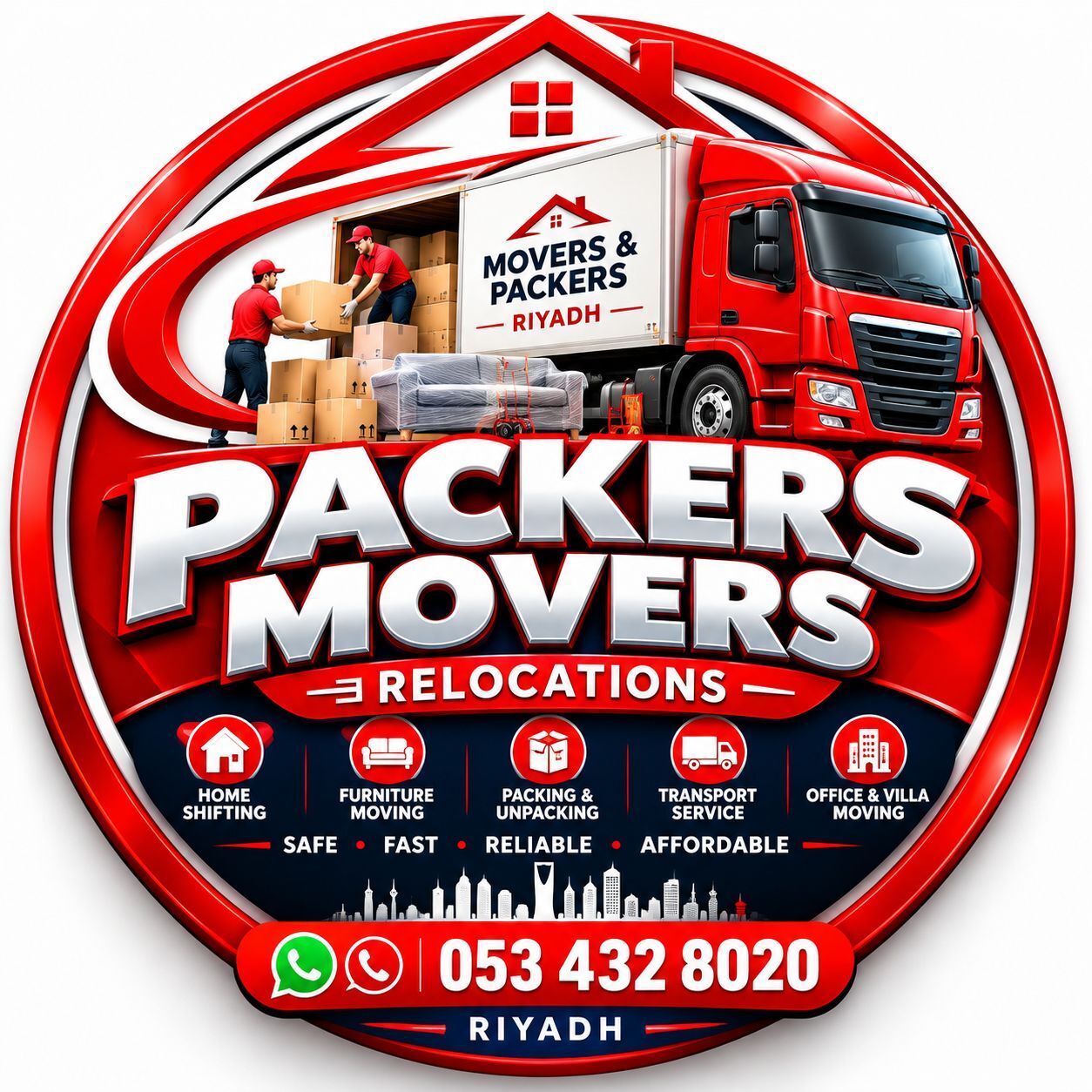 Al Malaz, Relocation, Prfessional Movers & Packers Riyadh| Home Shifting Service Riyadh|  Low Rate | 0534328020