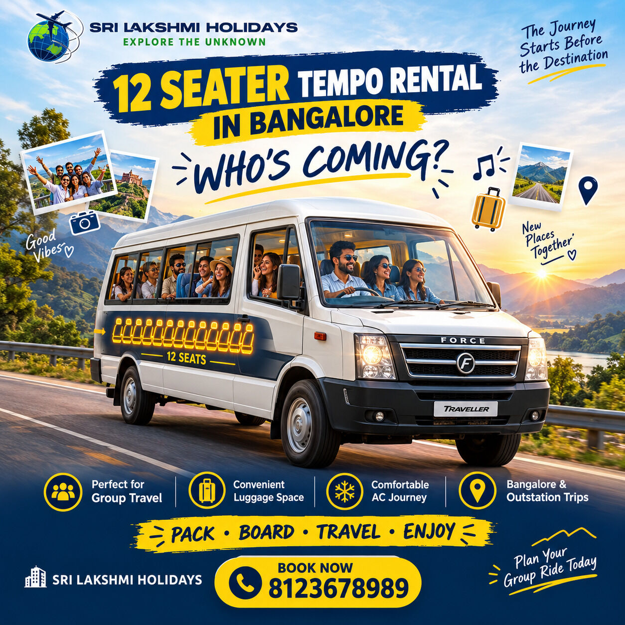 Bangalore, Travel, Why Choose A 12 Seater Tempo Rental In Bangalore For Group Trips?