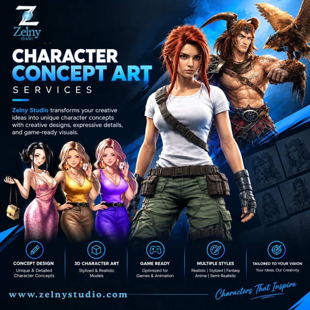 Bangalore, Software Development, Character Concept Art Services | 3D Concept Art Services