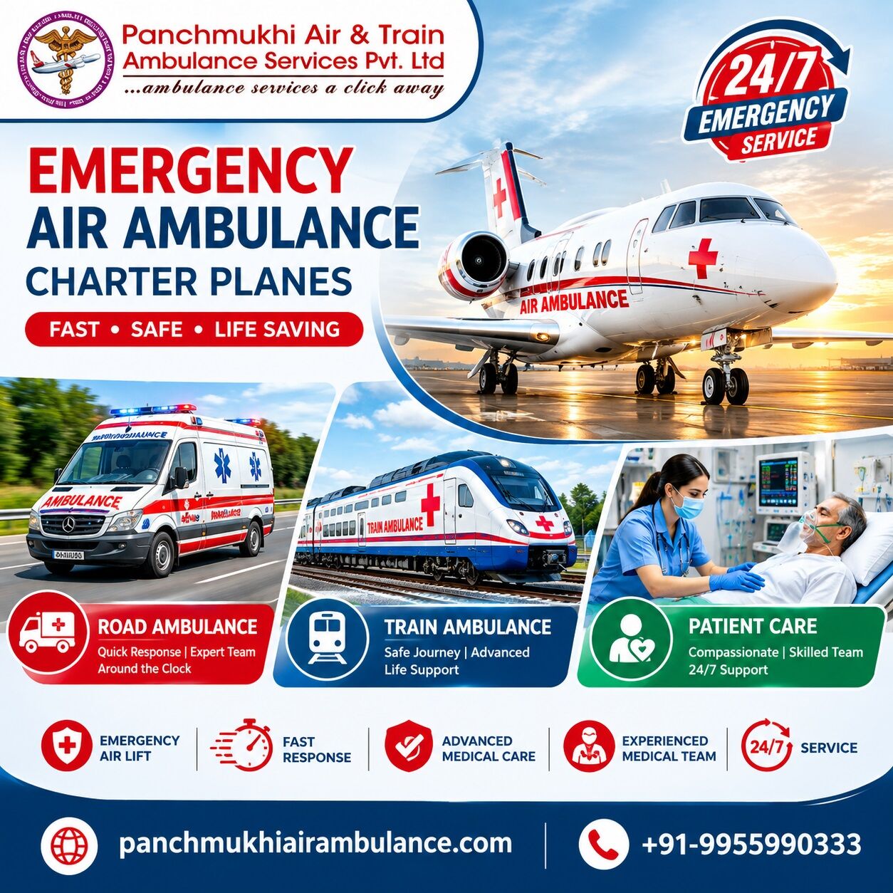 New Delhi, Health, Panchmukhi Low Cost Air Ambulance In Delhi - Comfort And Safety At Lower Fare
