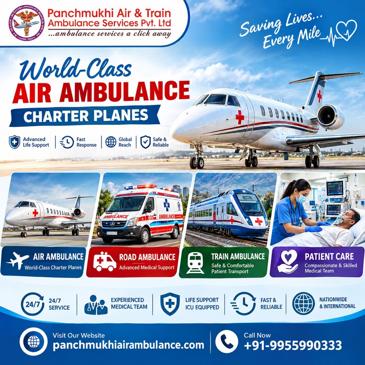 Kolkata, Health, Panchmukhi Hi Tech Air Ambulance In Kolkata- Specialized And Quality Patient Care