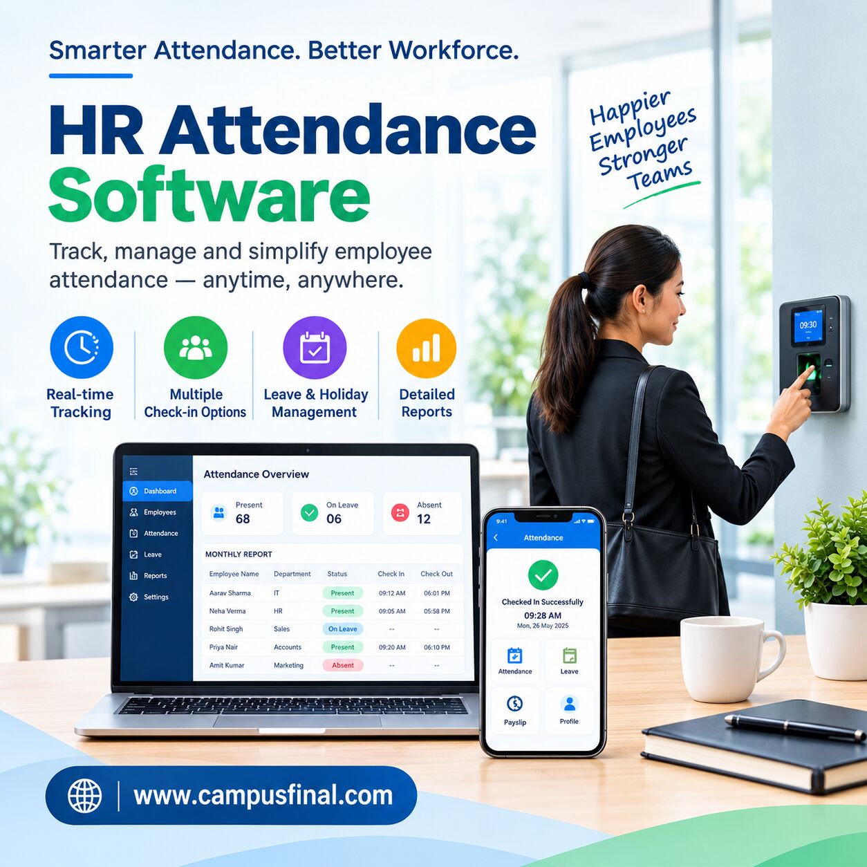 Mumbai, Software Development, Best HR Attendance Software - Campus Final