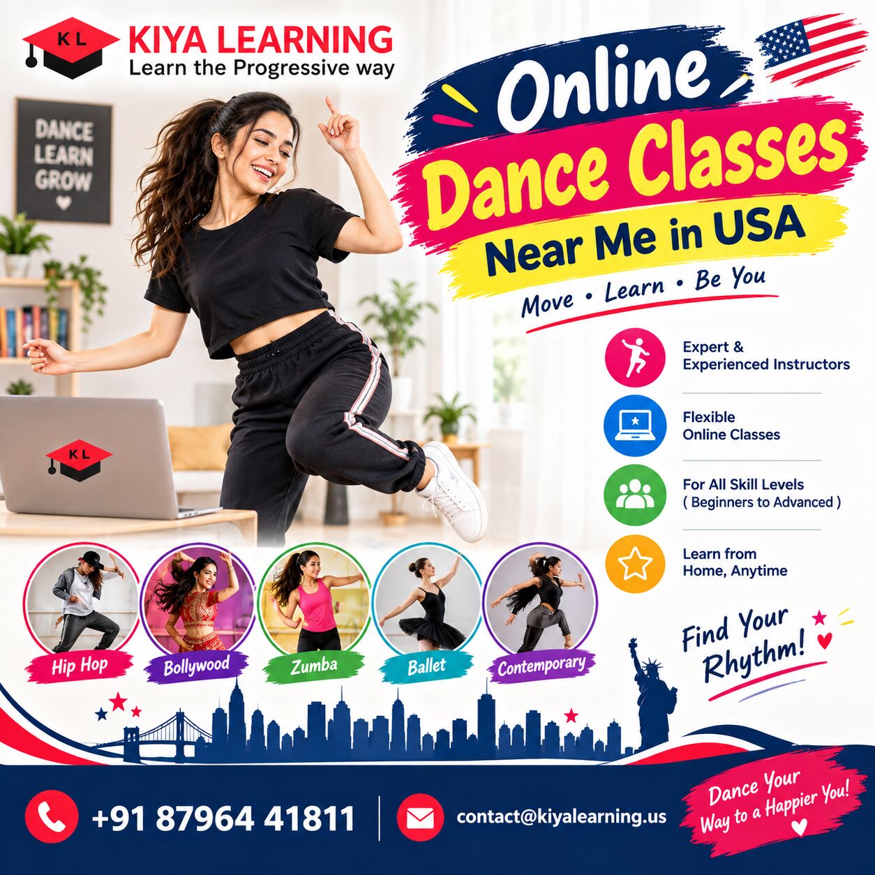 New York, Education, Online Dance Classes Near Me In USA