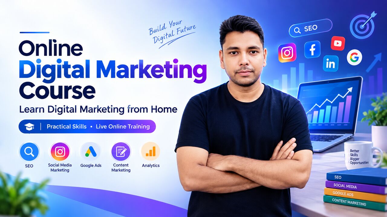 New Delhi, Computer, Online Digital Marketing Course- Learn Digital Marketing From Home.